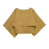 Bat sleeve cape style knitted sweater top for women